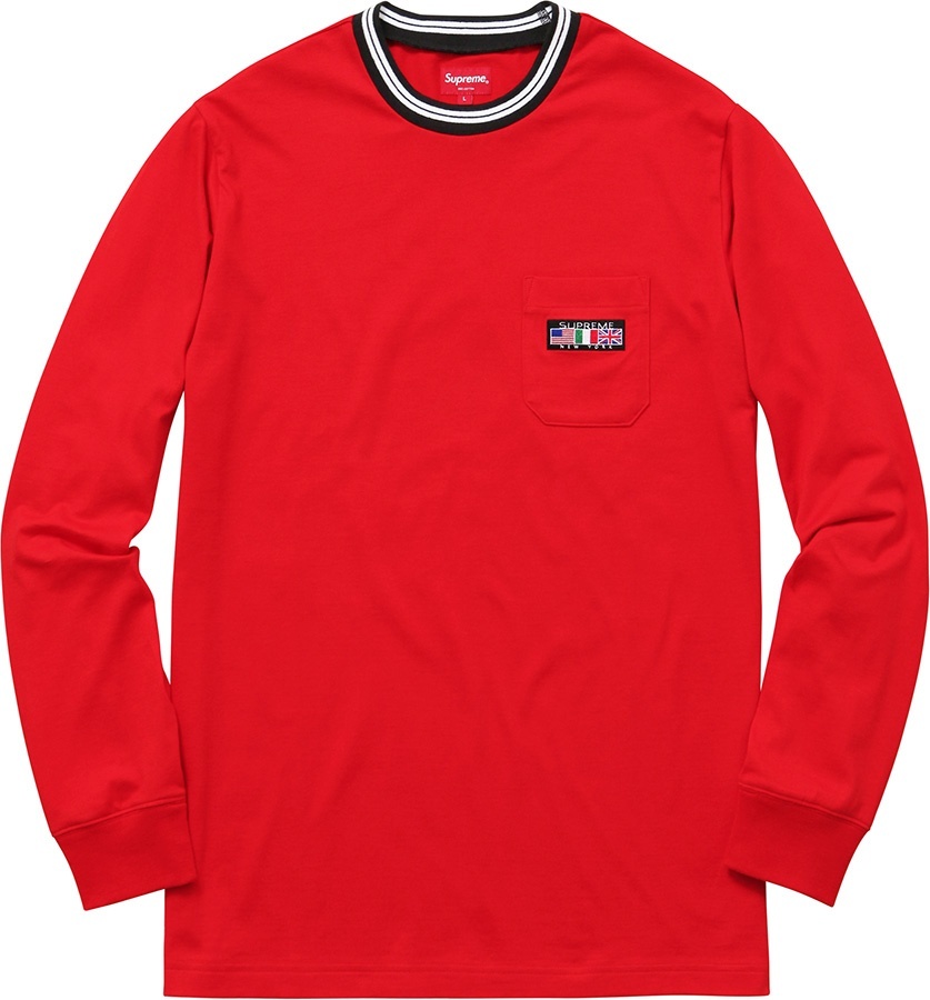 Flags L/S Pocket Tee view 2